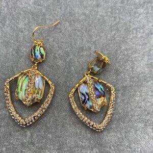 Alexis Bittar Glass Shell Pav�� Earrings